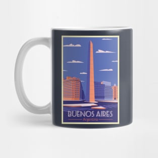 Buenos Aries, Argentina - Vintage Travel Poster Mug